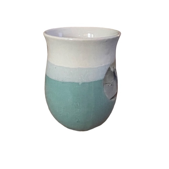 Stoneware Pottery Coffee Mug Seagulls Flying Over Waves at the Beach Livingston - Picture 4 of 7